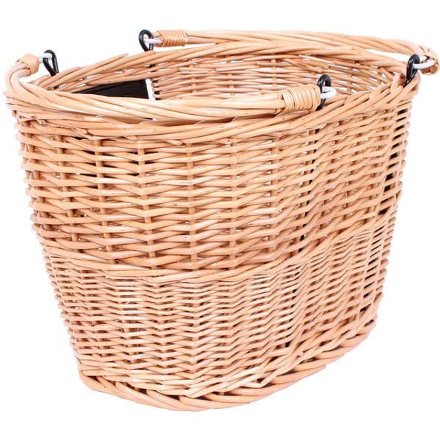Borough Wicker Basket with Handles and mounting bracket
