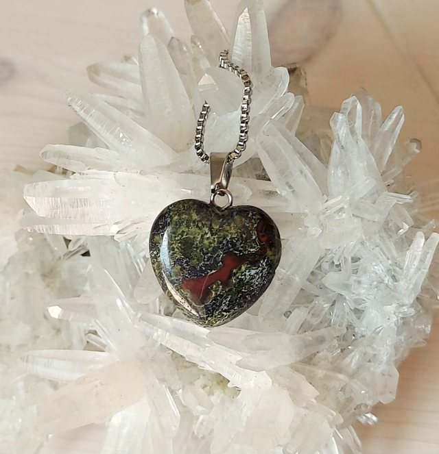 Cœur Jaspe Sang de Dragon