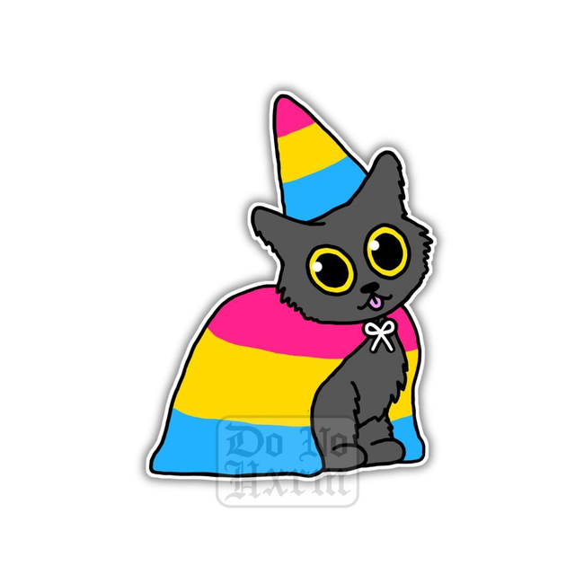 Pansexual Pride Cat Sticker