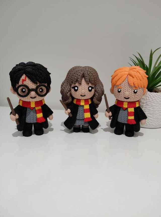 Pack Figurines Harry, Ron & Hermione