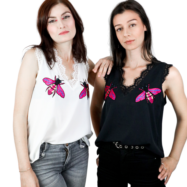 Caraco Léger et Intemporel avec Ornement en Dentelle Si J’étais Toi, Je Ne Ferais Pas Ca