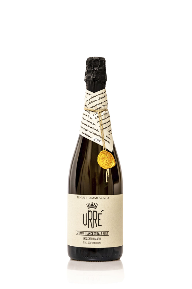 URRE' Vino Spumante Ancestrale Brut Moscato Bianco I.G.P. Terre Siciliane 2022