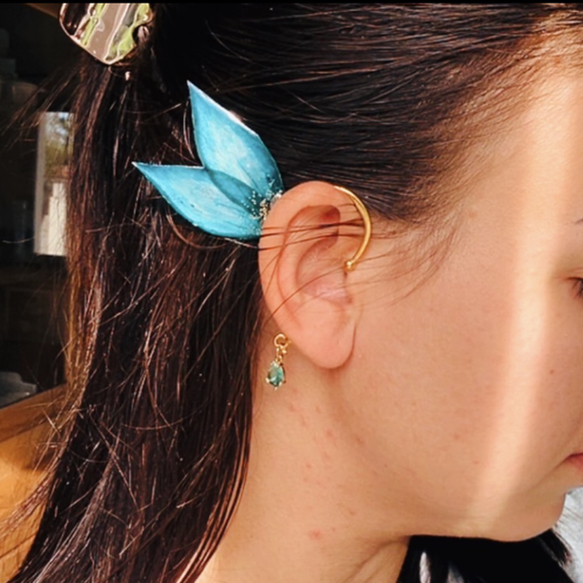 Écho des sirène vertes - earcuff