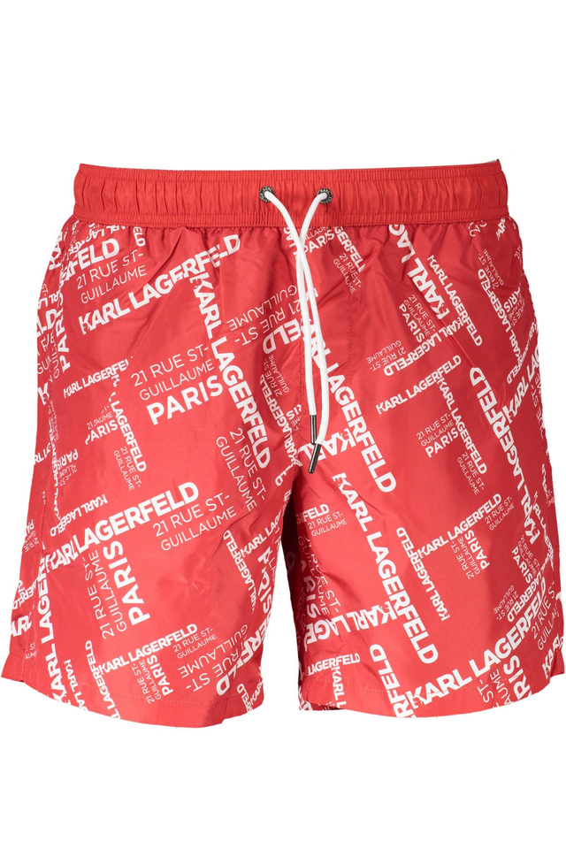 KARL LAGERFELD BEACHWEAR COSTUME PARTE SOTTO UOMO ROSSO