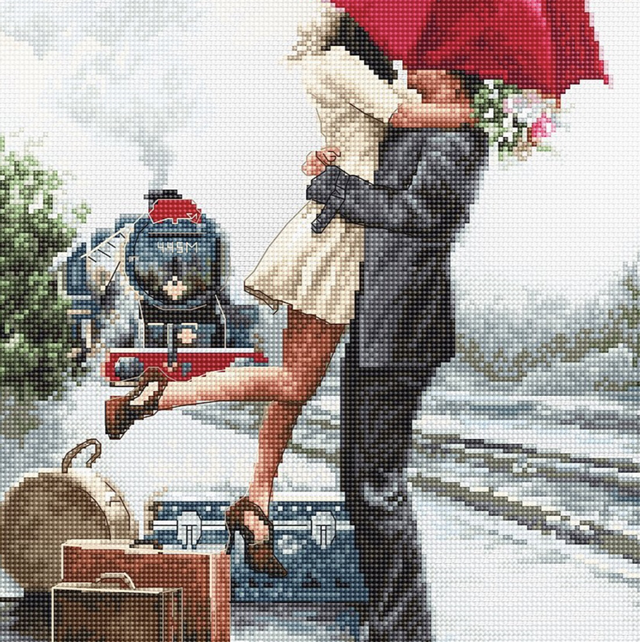 Couple on Train Station by Luca-S