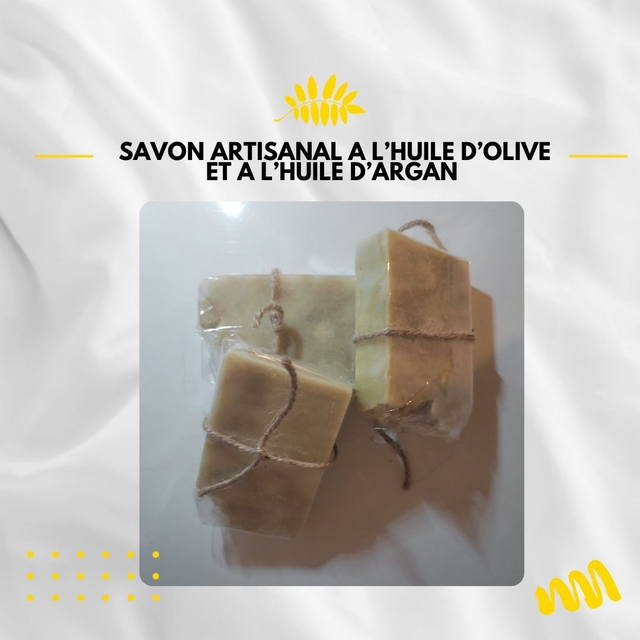 Savon artisanal à l’huile d’olive et à l’huile d’Argan