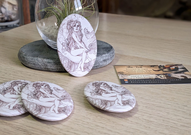 Ondine, Broche Soft Touch ovale