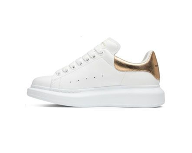 Alexander McQueen, white-methalic