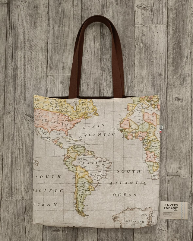 Tote bag coton &quot;Voyages&quot;