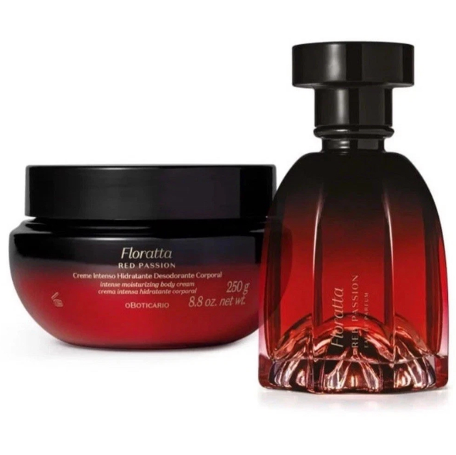 Boticário Kit Floratta Red Passion, EDP 75ml + Hidratante Corporal 250ml