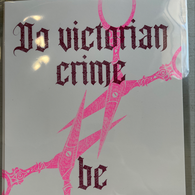 RISO "Do victorian crime..." A4