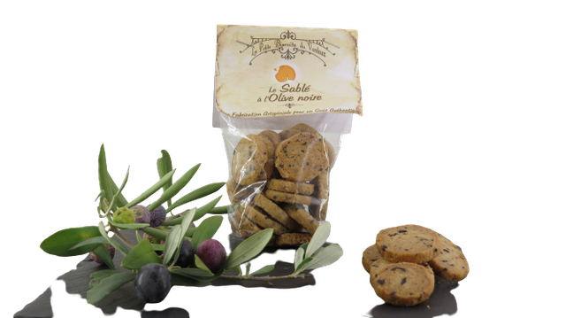 Sablés salés olive noire