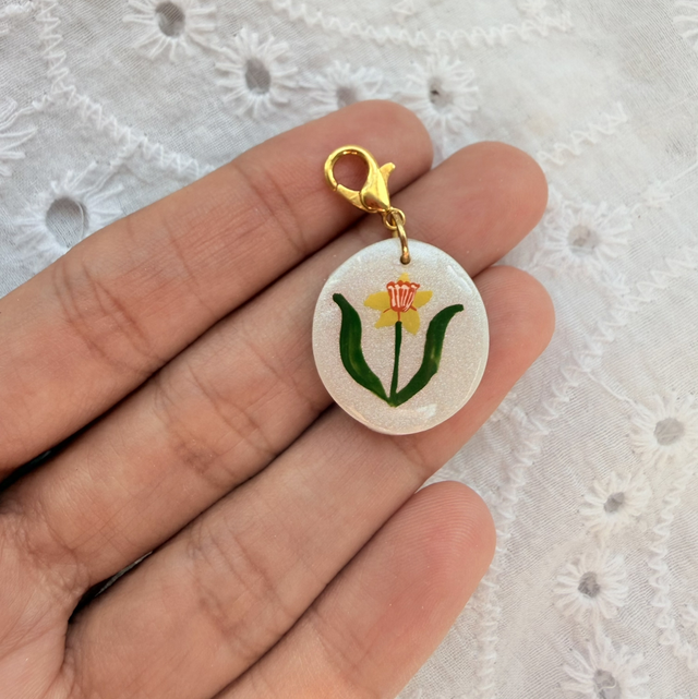 Daffodil Flower Charm