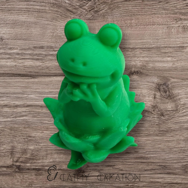 Tortue sur feuilles en impression 3D 6cm