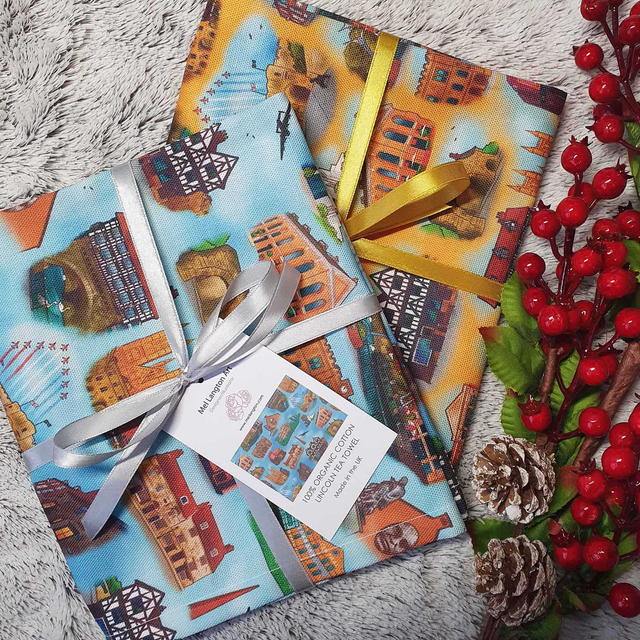 Lincoln Tea Towel Repeat Pattern