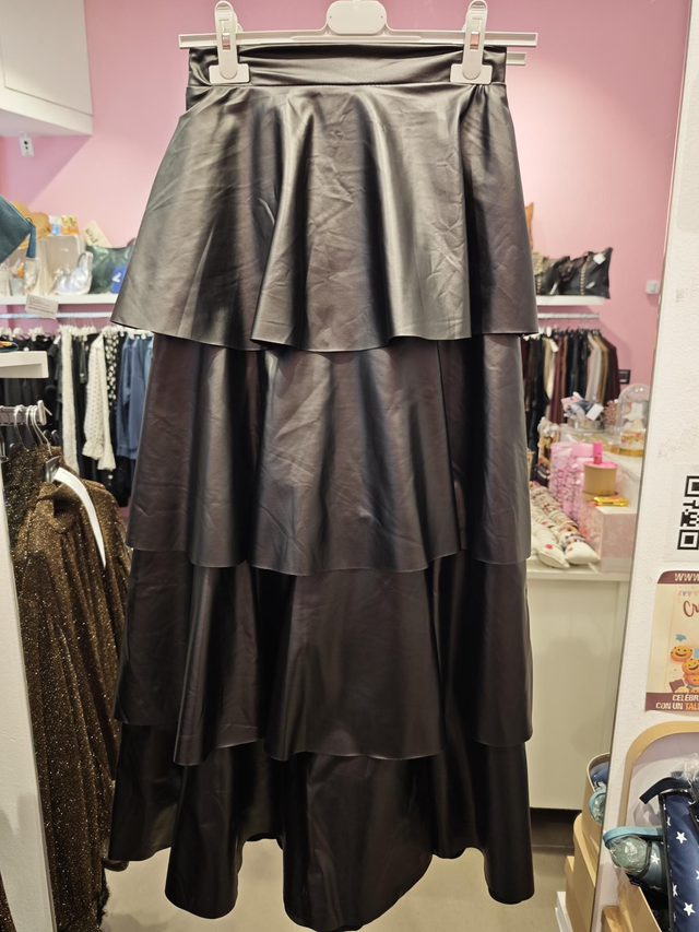 Falda Polipiel Volantes 