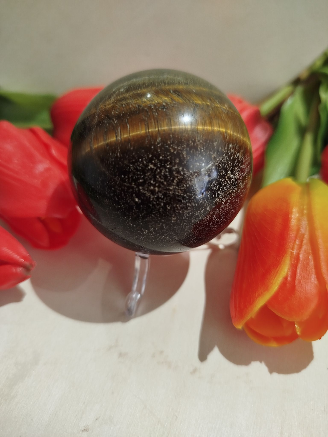 Sphère en Œil de Tigre 