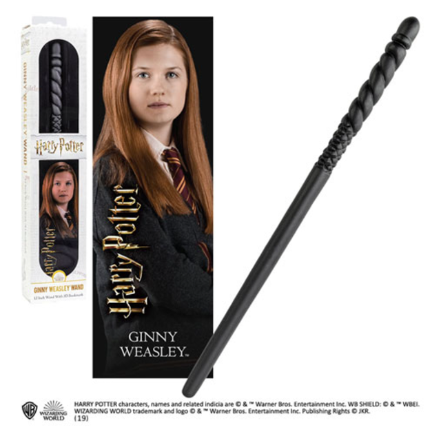 Baguette magique de Ginny Weasley avec marque page - Harry Potter
