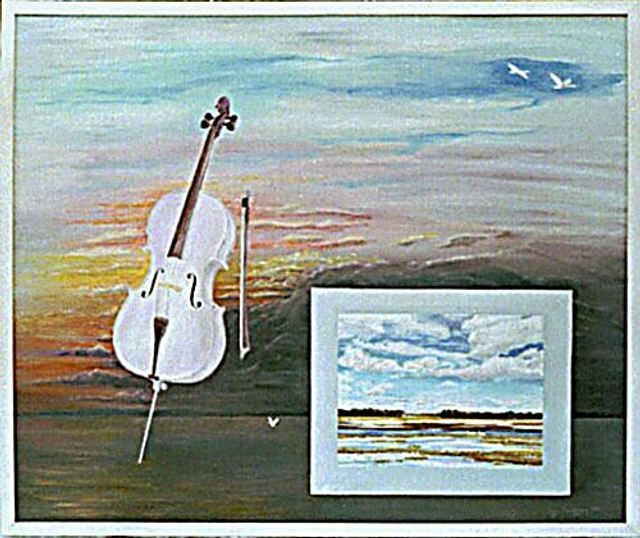 21. Sello ja joutsenet (110x135cm)