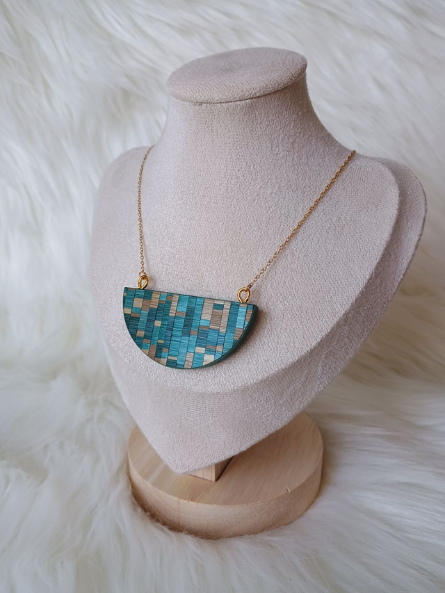 Collier DEMI-LUNE Mosaïque