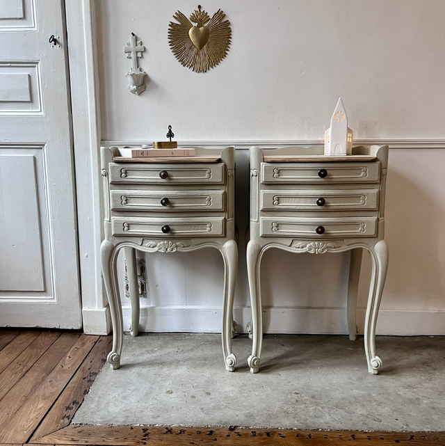 Paire de chevets de style Louis XV