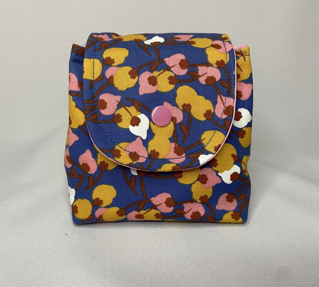 MINI POCHETTE DE RANGEMENT FLEURS DE COTON