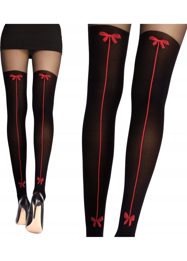 Collant noir fantaisie "Amita"