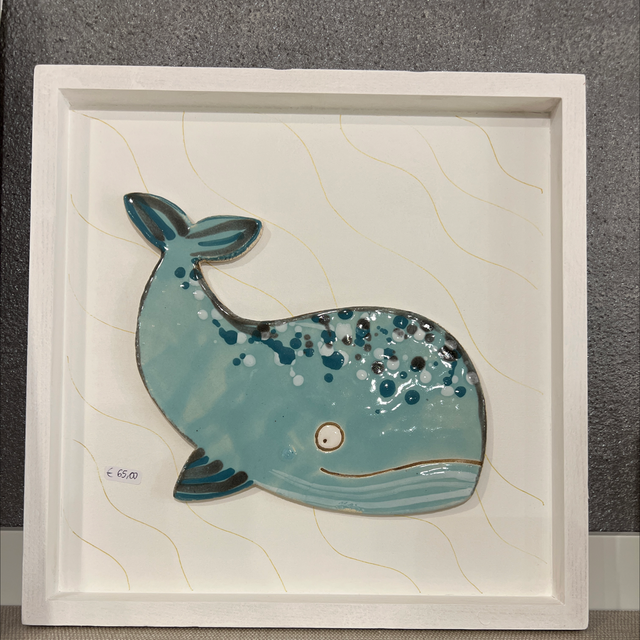 Quadro balena 30x30