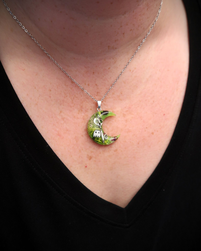 Collier Lune Légendes d'automne 🎃| CO48