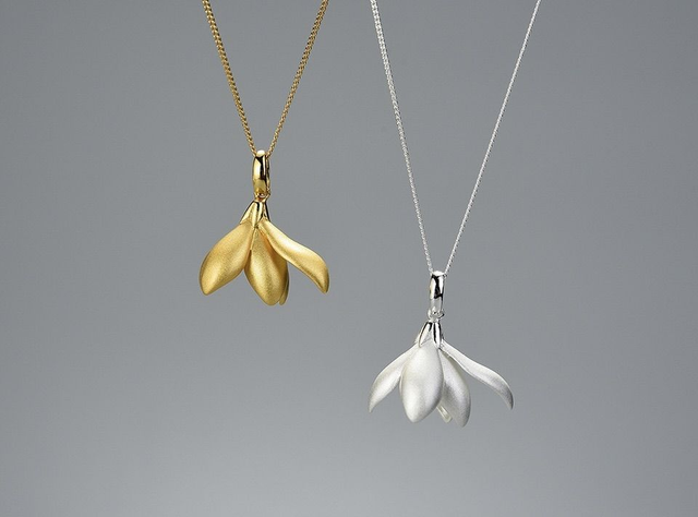 *Designer Silver Jewellery* Magnolia Silver Necklace