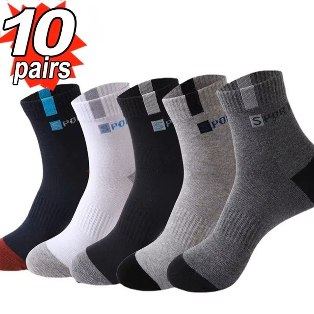 10 paires respirant coton sport bas 36/41 