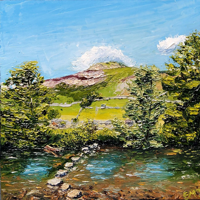 Low Row stepping stones- Art card/ Coaster