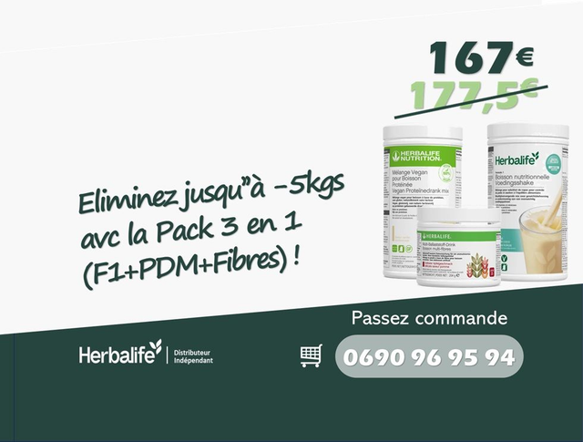 Pack 3 en 1 (Formula 1 + PDM + Multifibres)