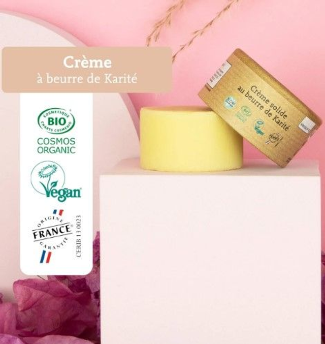 Crème solide au beurre de karité " Comme Avant"