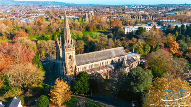 Llandaff Cathedral Aerial (Stock Digital Download)