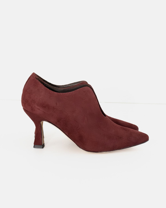 Tronchetti in nappa e camoscio