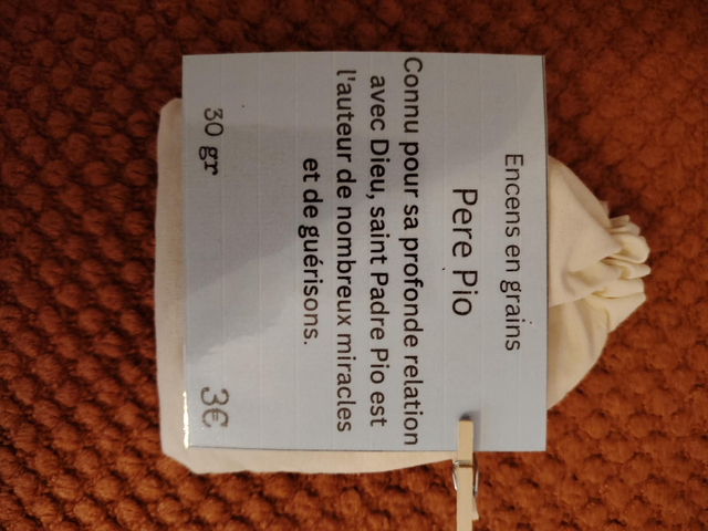 Encens en grains père pio