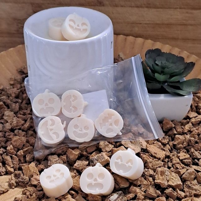 Lot 5 fondants citrouilles - Macaron pistache