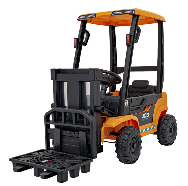 JCB Forklift 12V Electric Ride On Tractor Yellow