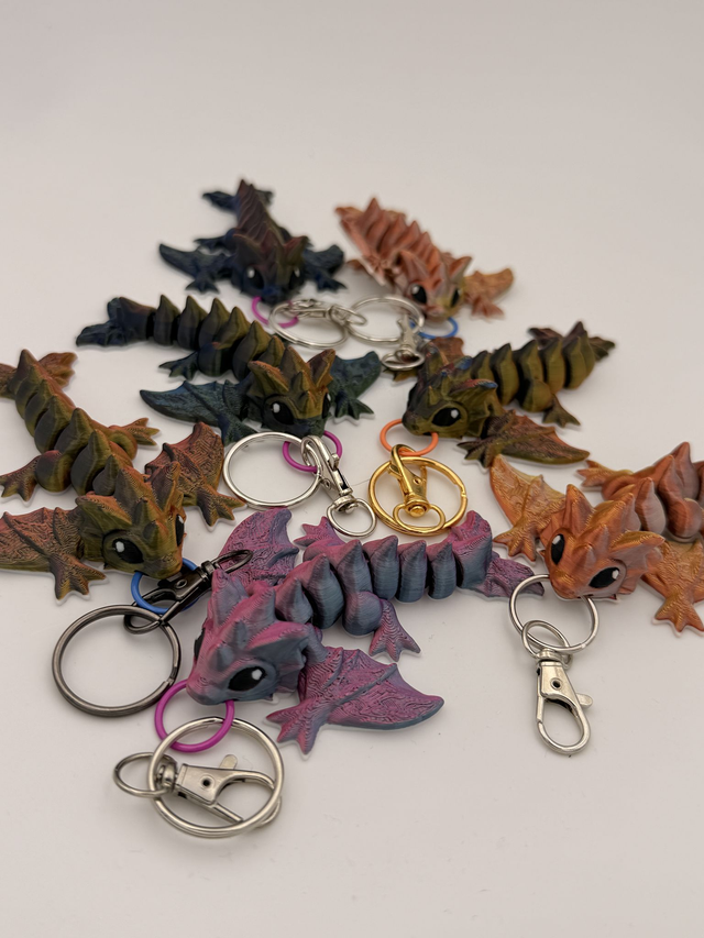 Draak Wyvern Sleutelhanger