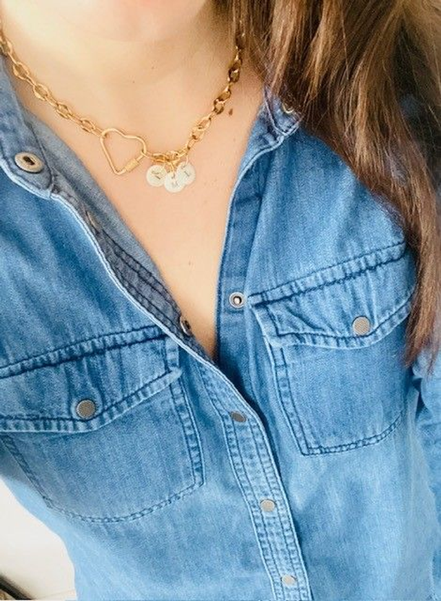 Collier Femme « Jeanne » 1 lettre