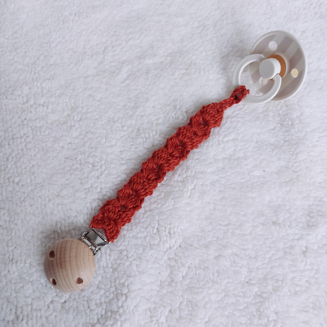 Attache-tétine - Terracotta