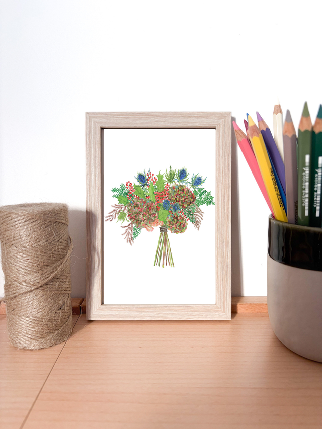 Illustration Bouquet Forêt enchanté