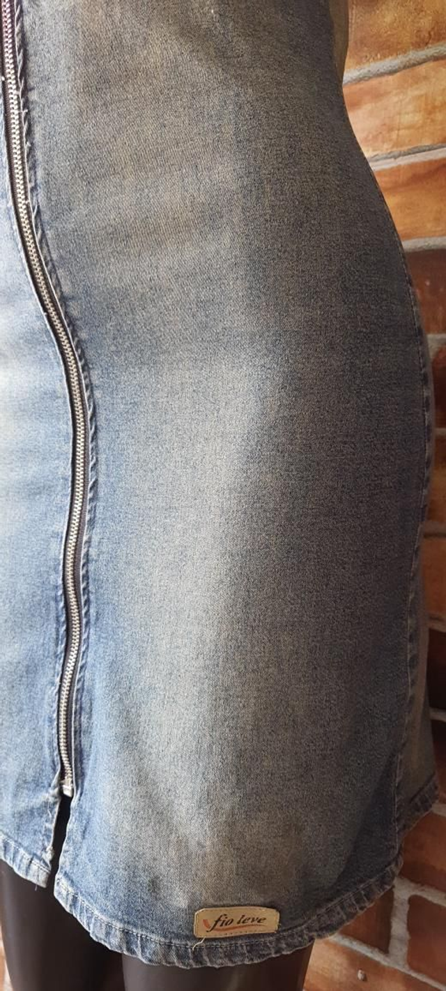 Vestido Jeans de Alça T/38 