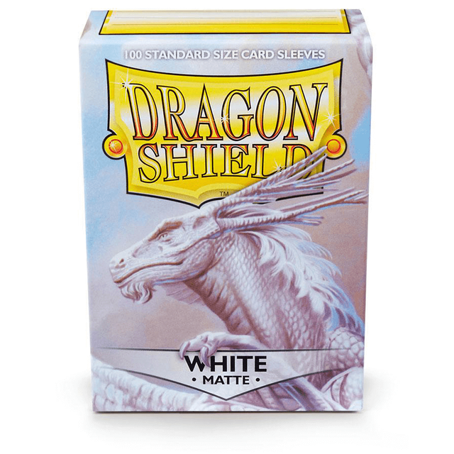 Dragon Shield Standard Size Card Game Sleeves Pack - Matte White