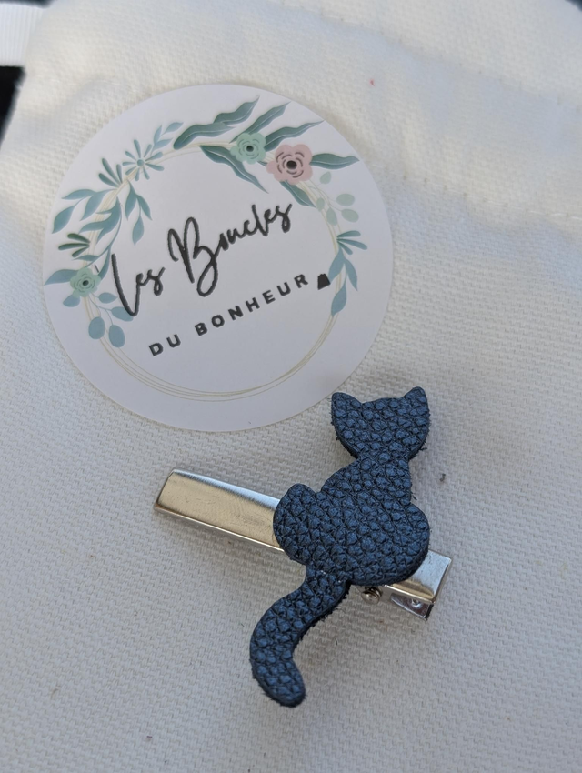 Barrette chat jean's