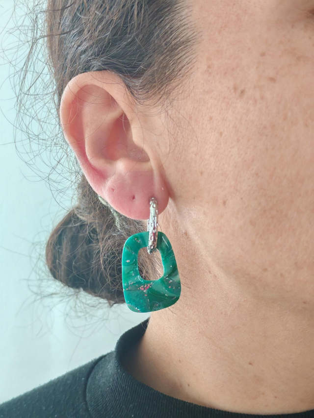 Choupettes Diana réversibles marbrées Vert