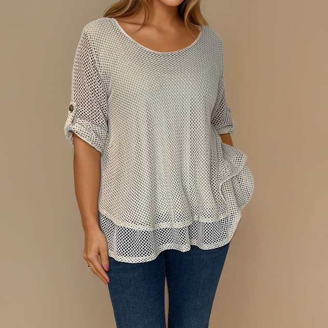 Rocky Mesh Layered Top