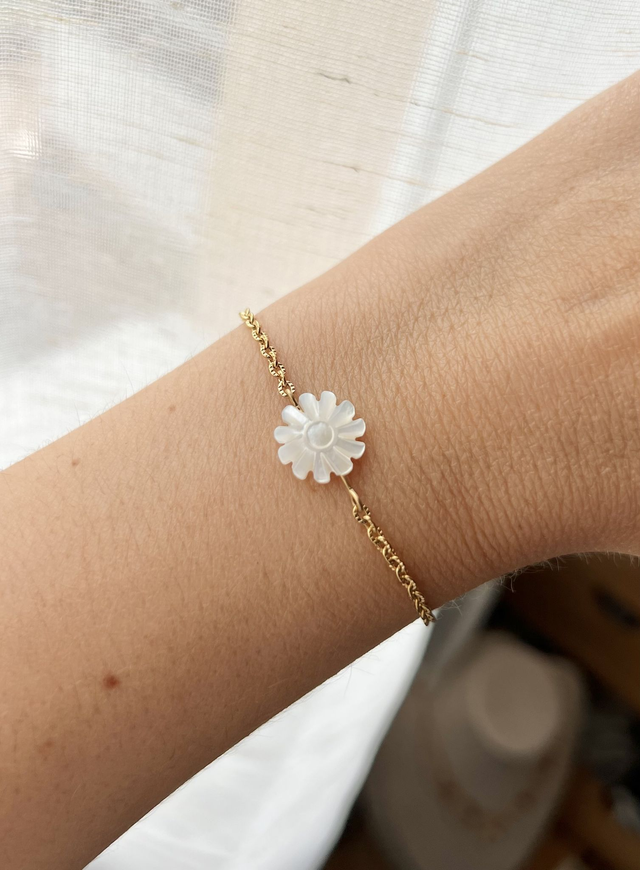 Bracelet Soleil nacré 