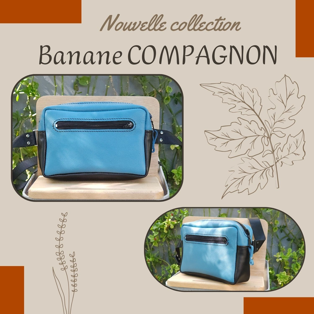 Sacoche Banane Compagnon - Bleu